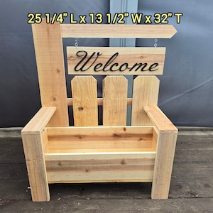 Jardinière de banc de jardin avec plans de construction (téléchargement numérique)