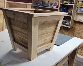 Small tapered cedar planter box build plans, digital download, flower box plans, cedar planter, diy planter box, diy flower box, download