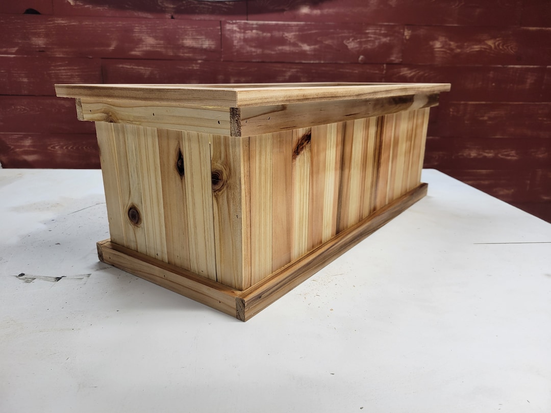 Cedar Deck Planter Build Plans, Flower Box for Deck, Digital Download, Planter Box Plans, Diy