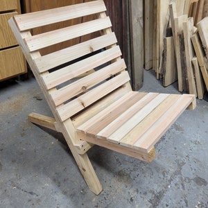Collapsible lawn chair build plans, Foldable wooden chair plans, 2 piece outdoor chair, Foldable outdoor chair, Adirondack chair digital