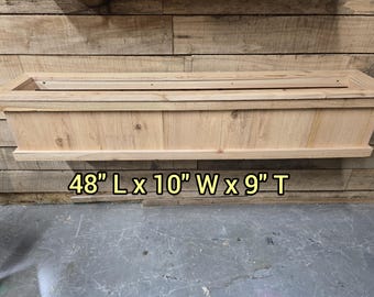 48" Window Planter Box Build Plans: Fence Picket Design (Digital Download)