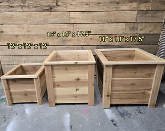 Fence picket planter plan bundle, simple planter plans, basic planter box, cedar planters, three planter bundle, planter build plan bundle