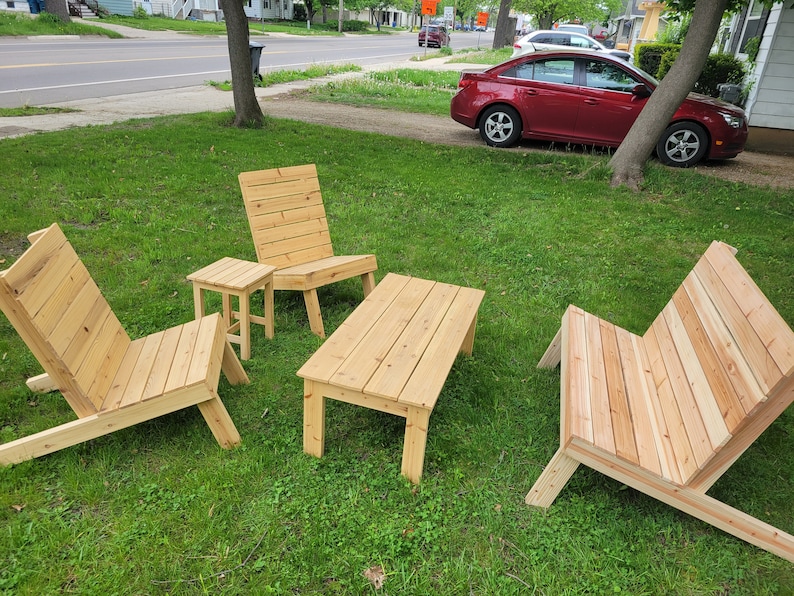 Outdoor Furniture Build Plans Digital Download Printable Etsy