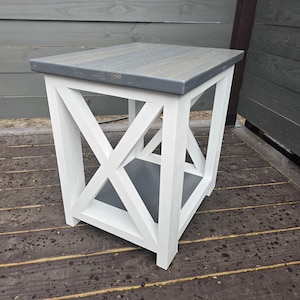 End table build plans, side table plans, table blueprints, farmhouse table plans, printable plans, downloadable build plans, woodworking pdf