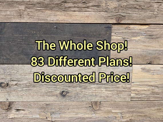 Woodworking Build Plans Bundle: 83 Step-by-Step Projects (PDF Downloadable Plans)