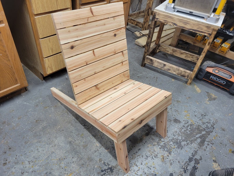 Adirondack Chair Build Plans Cedar Patio Chair Plans Digital Etsy