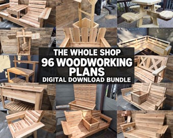 Woodworking Build Plans Bundle: Step-by-Step Projects (PDF Downloadable Plans)