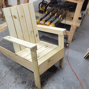 Diy Adirondack chair build plans, Digital download plans, Fence picket builds, Outdoor furniture digital plans, Digital build plans