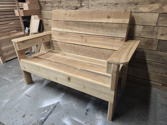 Wooden Outdoor Bench Build Plans: DIY Woodworking Project (Digital Download)