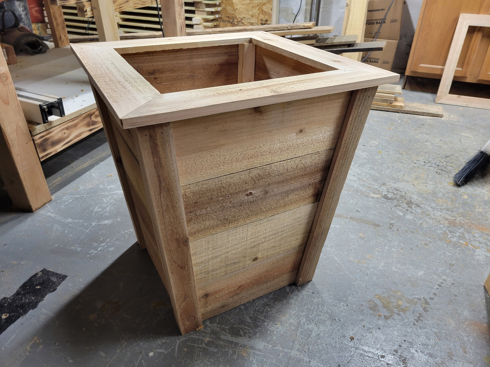 Tapered Cedar Planter Box Digital Plans Flower Box Download Etsy