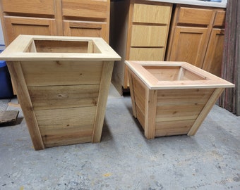 Cedar planter box build plans, Digital build plans, Digital download, Cedar flower box plans, woodworking build plans, Diy planter box