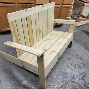 Plans de construction numériques du banc Adirondack, téléchargement numérique, projets de bricolage en bois, bricolage de meubles d'extérieur, plans de meubles de patio, plans de menuiserie