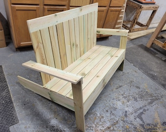 Adirondack bench digital build plans, digital download, diy wood projects, outdoor furniture diy, Patio furniture plans, woodworking plans