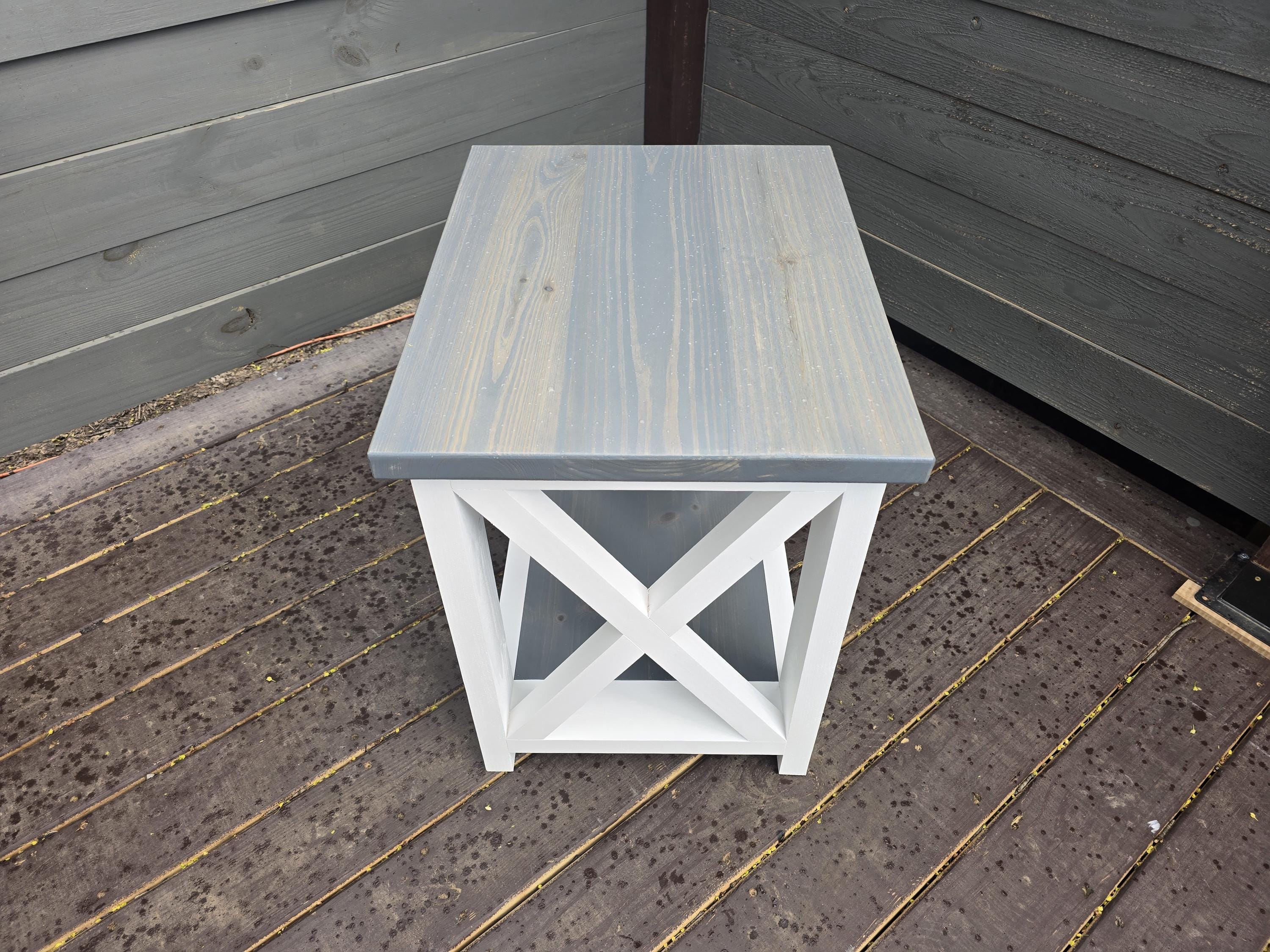 Farmhouse End Table Build Plans: DIY Woodworking (PDF) - Etsy