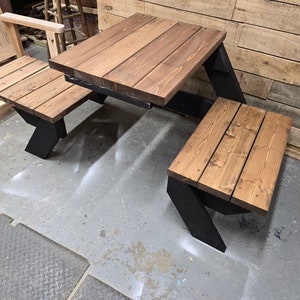 Planos para construir una mesa de picnic, planos para mesas de picnic pequeñas, planos de mesas digitales, planos de carpintería descargables, plano de mesa de picnic imprimible para 2 personas