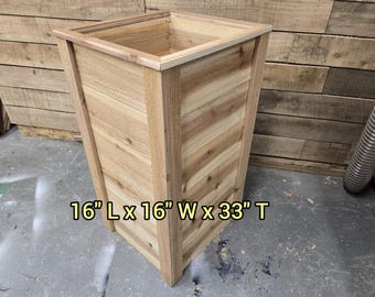 Tall Cedar Planter Box Build Plans: DIY Woodworking (Digital Download)