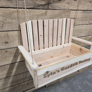 Porch Swing Planter Box Build Plans: Fence Picket Woodworking (Digital Download)