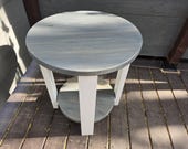 Farmhouse Round Side Table Build Plans: DIY Furniture (PDF)