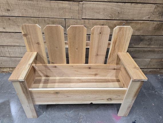 Garden Bench Planter Box Build Plans: Fence Picket Woodworking (PDF Download)