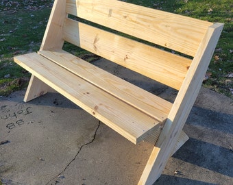 Outdoor Bench Build Plans, Digital download, Outdoor Furniture, Wood projects, Diy woodworking, Simple wood project, Printable build plans