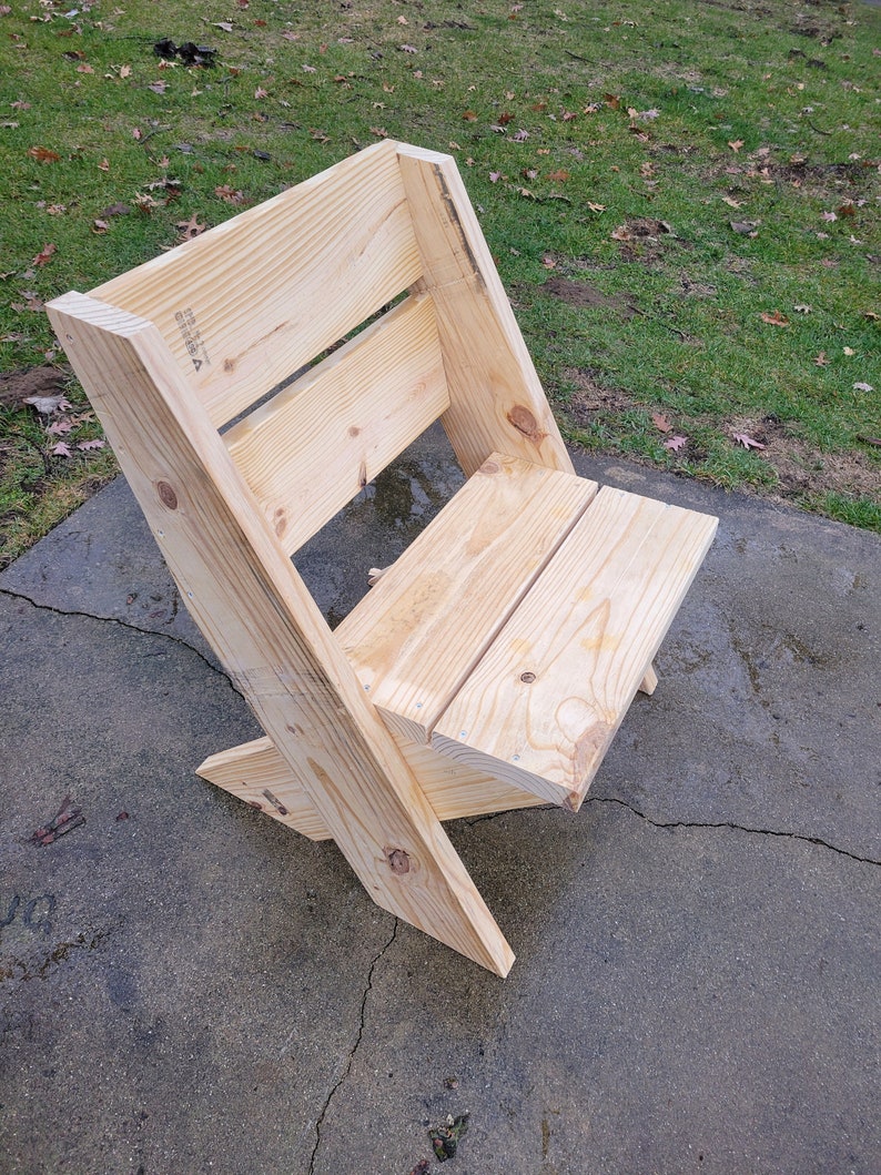 Diy Outdoor Chair Build Plans Digital Download Digital Build Etsy