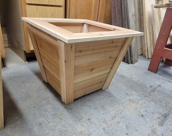 Planter box build plans, Diy planter box, Cedar flower box, Cedar planter box plans, digital download, woodworking plans, diy flower box