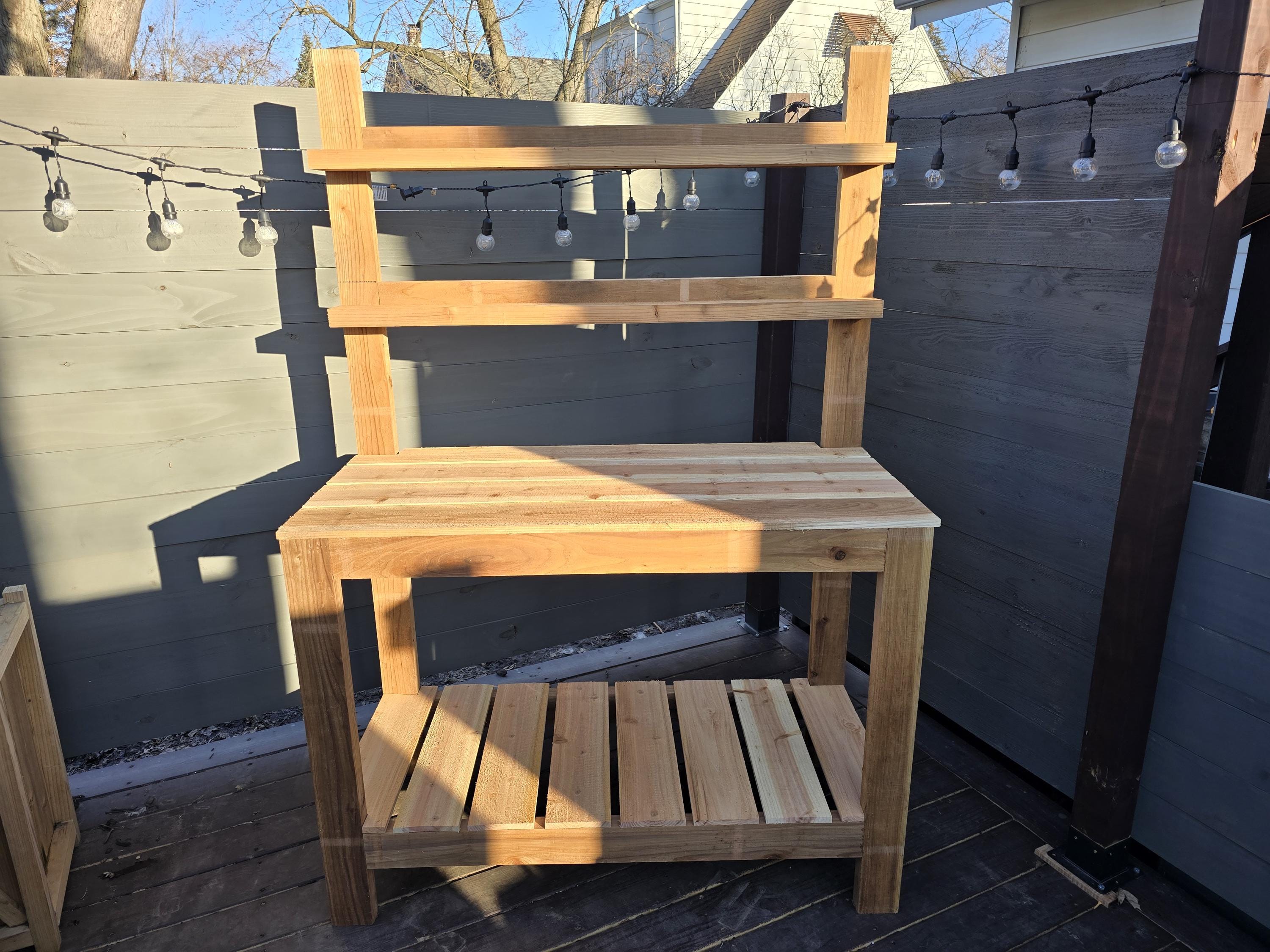 Planos para construir un banco de macetas: Estación de jardinería de  carpintería (descarga digital) - Etsy México, image size:3000x2250