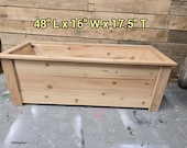 Cedar Fence Picket Planter Box Plans: 48" Long (Printable Build Plans)