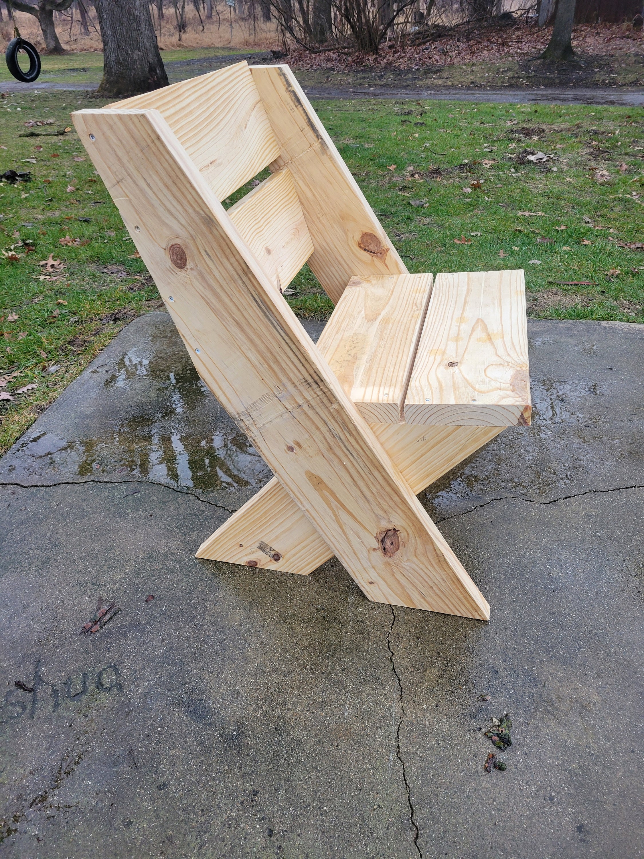 Diy Outdoor Chair Build Plans Digital Download Digital Build Etsy Canada