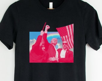 Camiseta Donald Trump, camiseta Trump Shooting 2024, Trump Rally Pennsylvania 2024, camiseta Trump Shot, camiseta republicana divertida, campaña presidencial