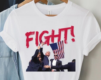Trump Shooting Tee, camiseta de la campaña presidencial de Donald Trump 2024, Donald Trump Shot, Trump Pennsylvania Rally, Trump Alive 2024, a prueba de balas