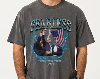 Camiseta Comfort Colors Trump, camiseta Trump Shot, camiseta Trump Rally Pennsylvania, camiseta Trump Shooting, camiseta republicana, Trump Attack 2024