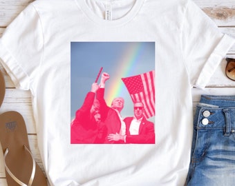Camiseta Donald Trump, camiseta Trump Shooting 2024, Trump Rally Pennsylvania 2024, camiseta Trump Shot, camiseta republicana divertida, campaña presidencial