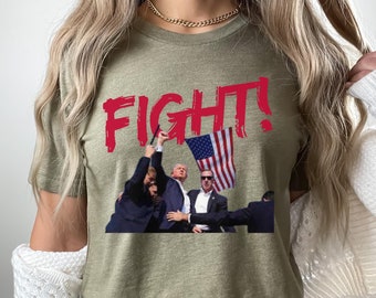 Trump Shooting Tee, camiseta de la campaña presidencial de Donald Trump 2024, Donald Trump Shot, Trump Pennsylvania Rally, Trump Alive 2024, a prueba de balas