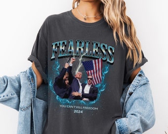 Camiseta Comfort Colors Trump, camiseta Trump Shot, camiseta Trump Rally Pennsylvania, camiseta Trump Shooting, camiseta republicana, Trump Attack 2024