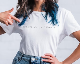 Convoi de la liberté, Camiseta de Freedom Convoy, Ottawa 2022, Camiseta de camioneros de apoyo, Camioneros por la libertad, Camioneros de agradecimiento, Camisa francesa