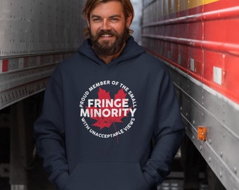 Freedom Convoy Sudadera con capucha unisex, camisa de minoría de flecos pequeños, Ottawa 2022, suéter de libertad canadiense, camioneros por la libertad, camisa de camionero de Canadá