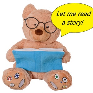 Story Bear plush MP3 Player upload audio content such as stories, lullabies, nursery rhymes, or even your own voice perhaps reading a story!
