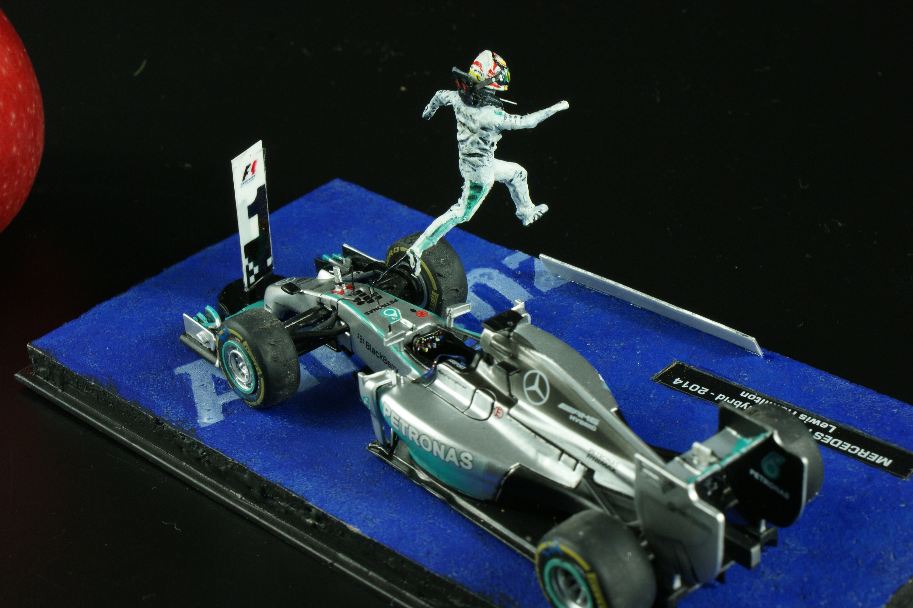 This incredibly detailed 1:4 scale model of Lewis Hamilton's F1