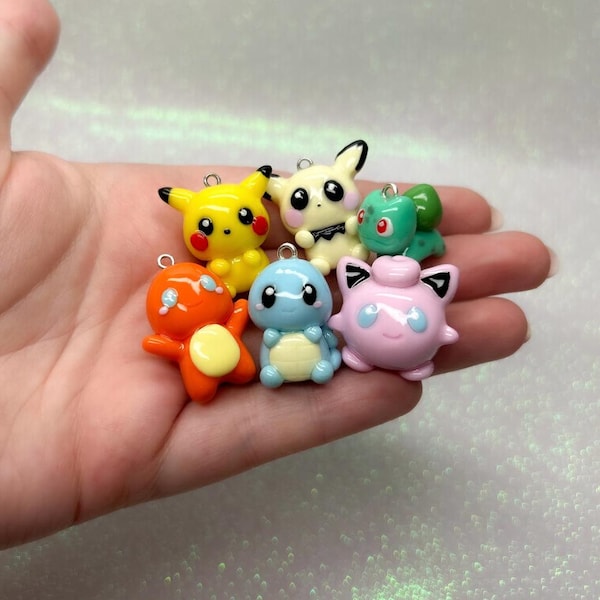 Charm Baby Pokemon Pikachu / Squirrel / Evee / Speon / Jigglypuff / Pichu / Charmander / Gengar / Bulbasur / Sylveon / Togepi Charm phone