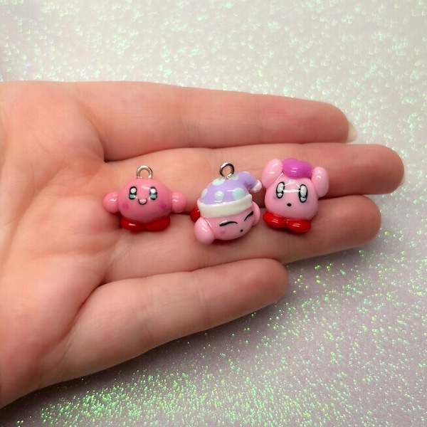 Little kirby charm game kawaii phone