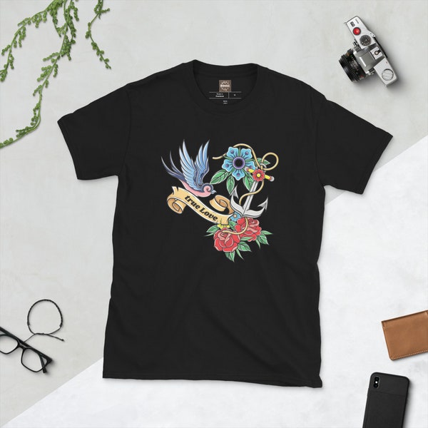 Women's T-Shirt in Old School Tattoo Design