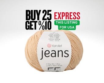 Yarnart Jeans Yarn: Cotton Blend for Crochet & Knitting