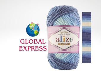 Hilo batik Alize Superlana Klasik: mezcla de lana acrílica DK, multicolor