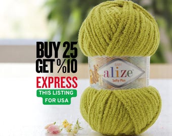 Alize Softy Plus Chenille Yarn: Soft Micropolyester for Baby Knitwear