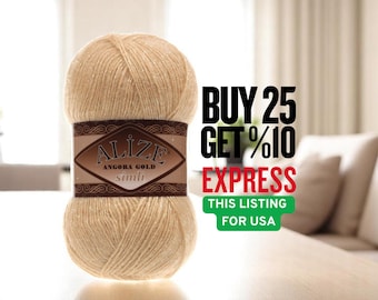 Alize Angora Gold Simli, Silvery, Knitting Acrylic  Wool  Sweater  Crochet  Winter  Light Lace Yarn