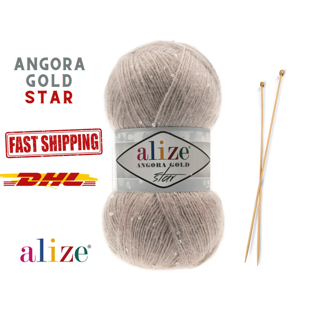 Alize Angora Gold Star Yarn: Winter Knit & Crochet - Sequined