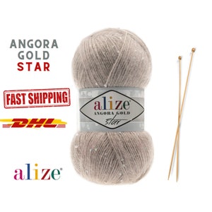 Alize Angora Gold Star, Knitting Yarn, Acrylic Yarn, Wool Yarn, Hand Knitting, Crochet Yarn, Winter Yarn, Soft Yarn, Angora Gold Star,