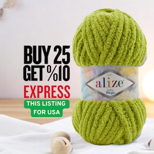 Alize Softy Mega Chenille Yarn: Jumbo Polyester, Baby Blanket, Amigurumi