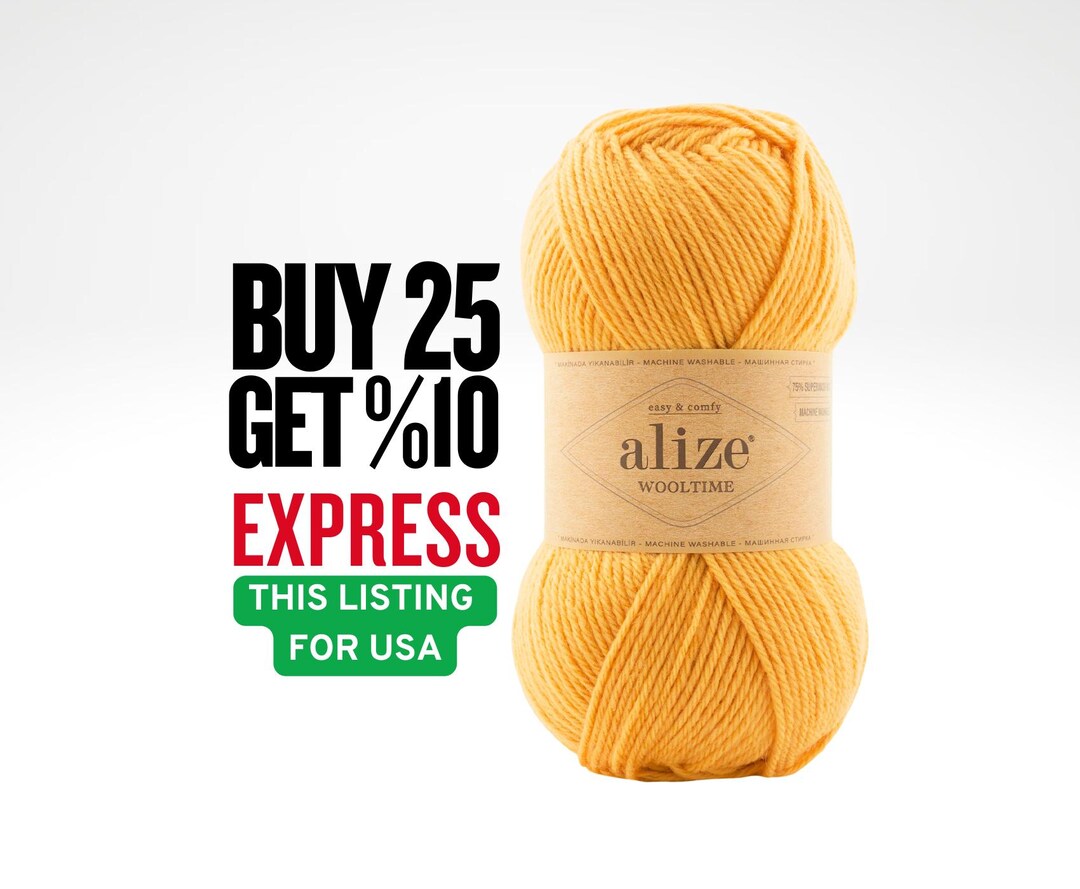 Alize Wooltime Yarn, Superwash Wool Blend for Knitting Crochet - Etsy